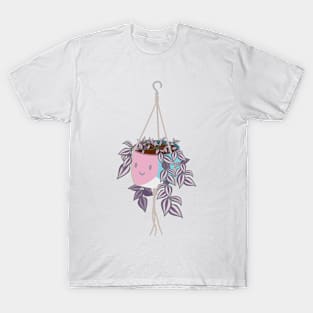 tradscantia plant in trans pride femme pot T-Shirt